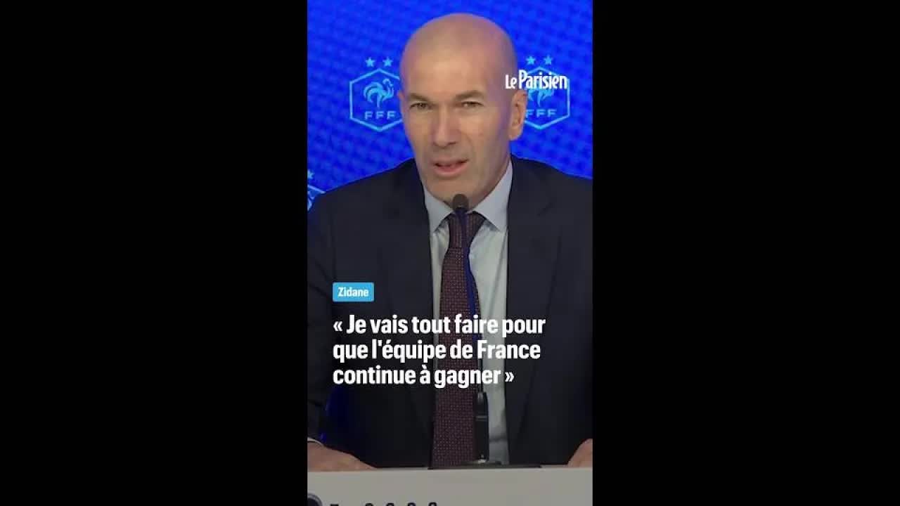 Zidane : « Je vais tout faire pour l'équipe de France »