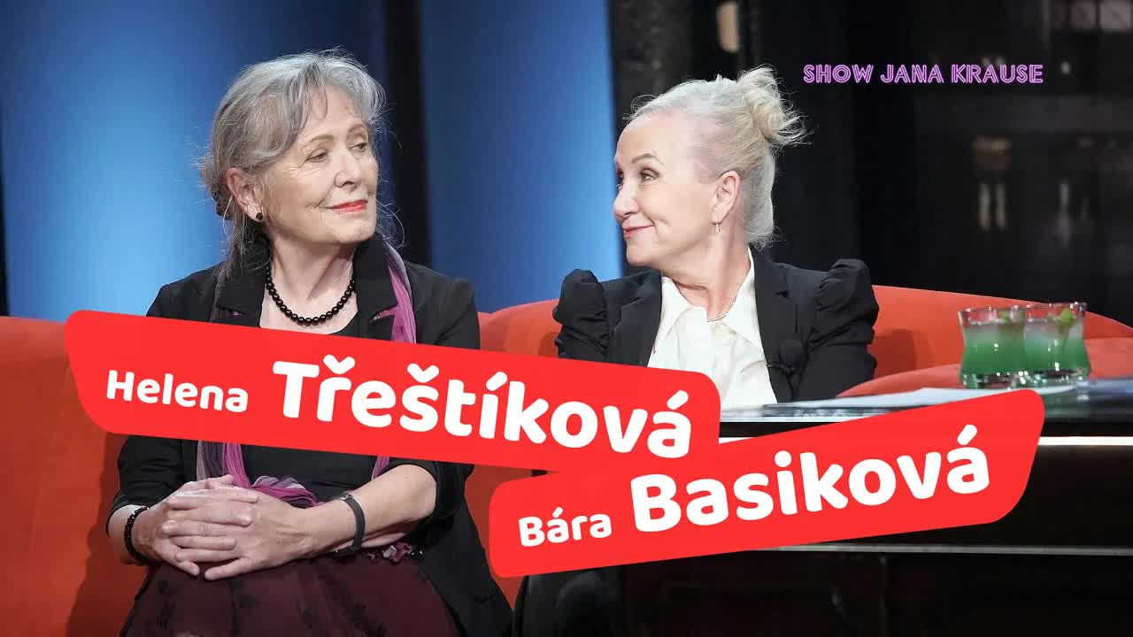 Bára Basiková a Helena Třeštíková v Show Jana Krause
