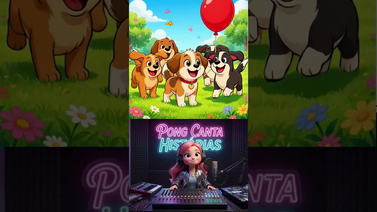 O cachorrinho e o balão vermelho