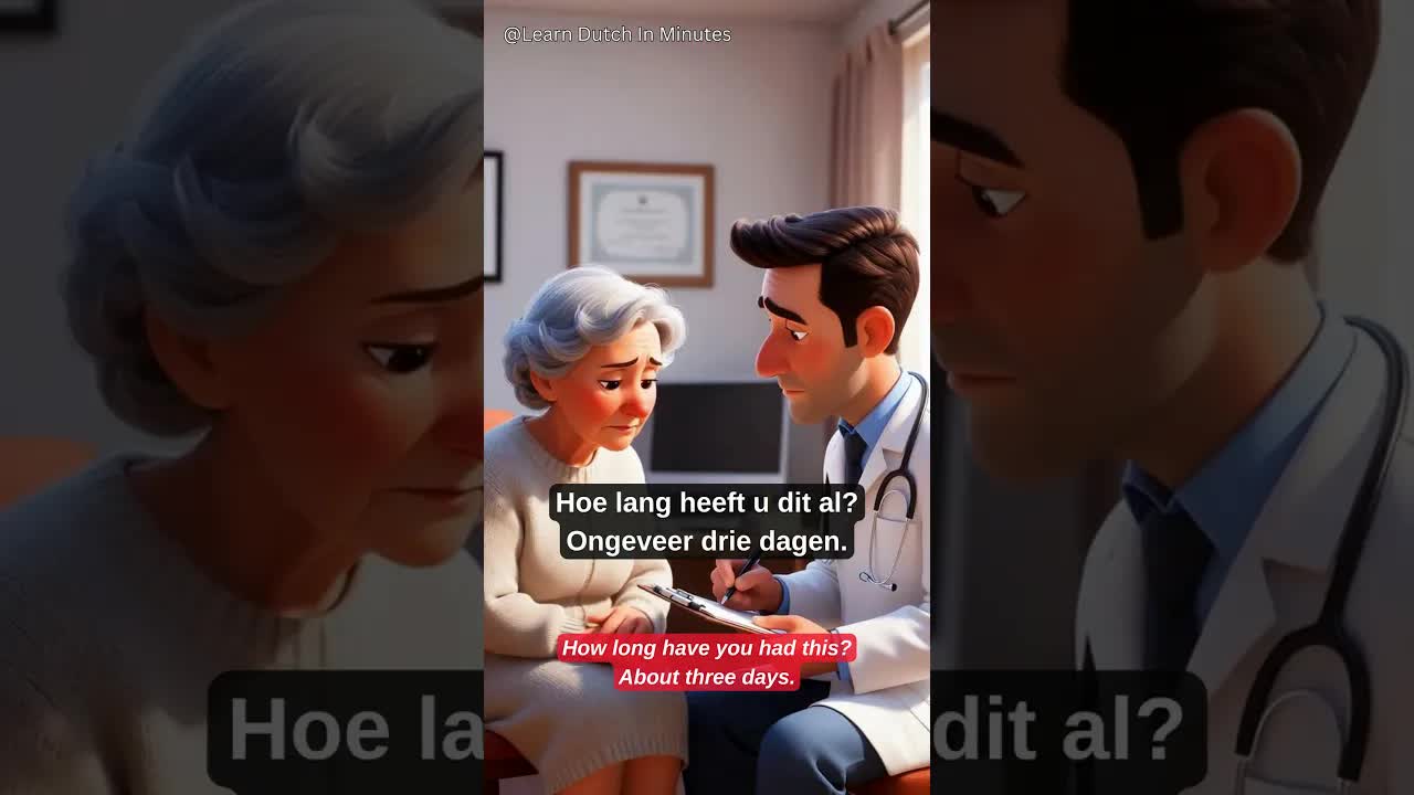 Bezoek aan de huisarts in het Nederlands