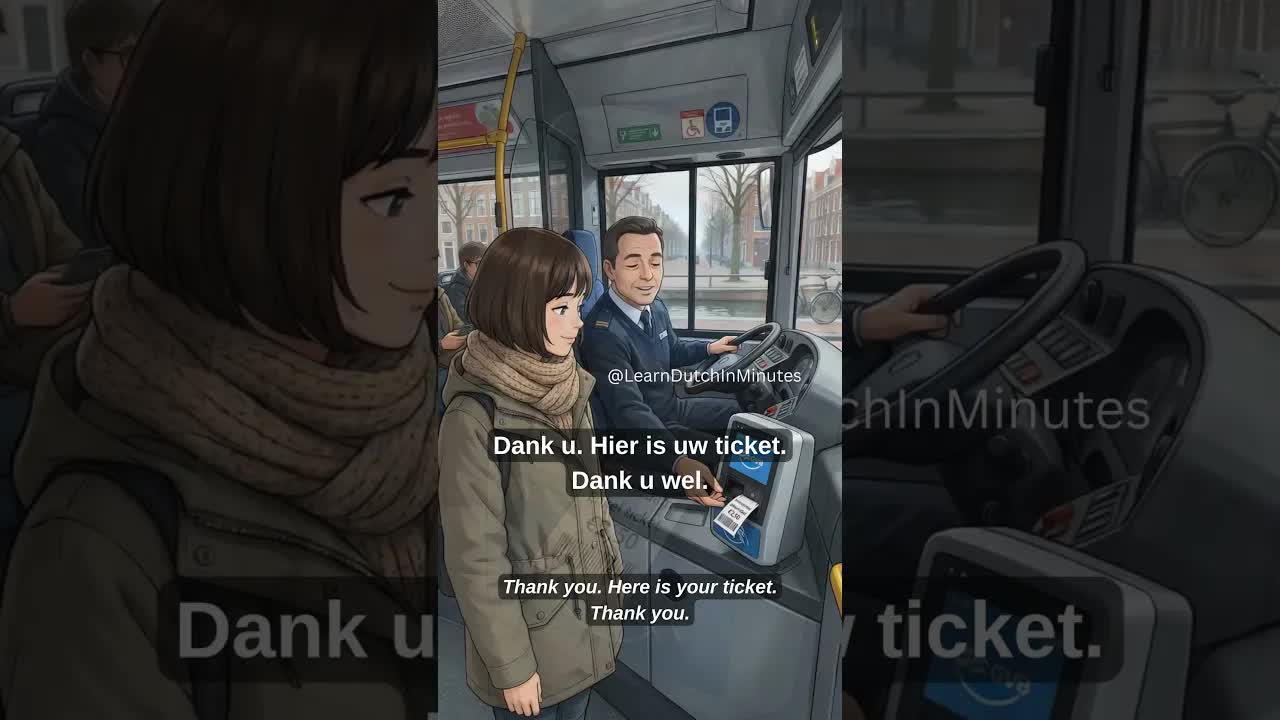 Gesprek met de buschauffeur
