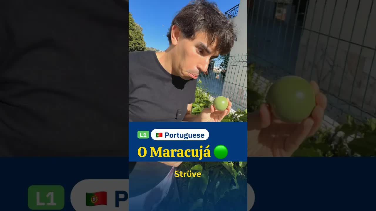 Descobrindo um maracujá verde