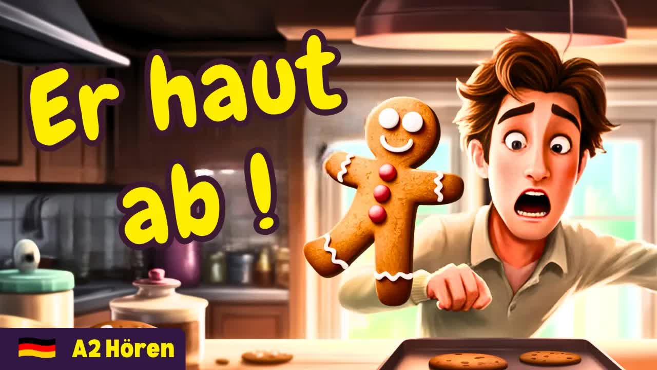 Der lebendige Lebkuchenmann: Eine A2-Geschichte