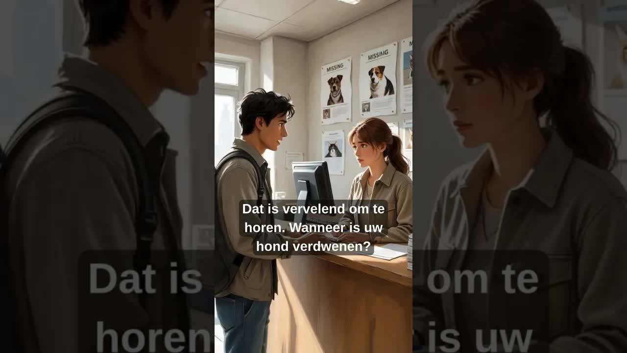 Vermissing van een hond bij het dierenasiel