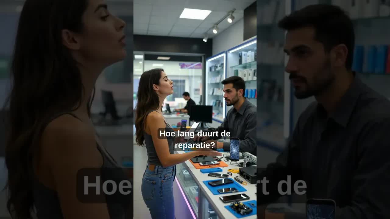 Telefoonreparatie: gesprek in de winkel