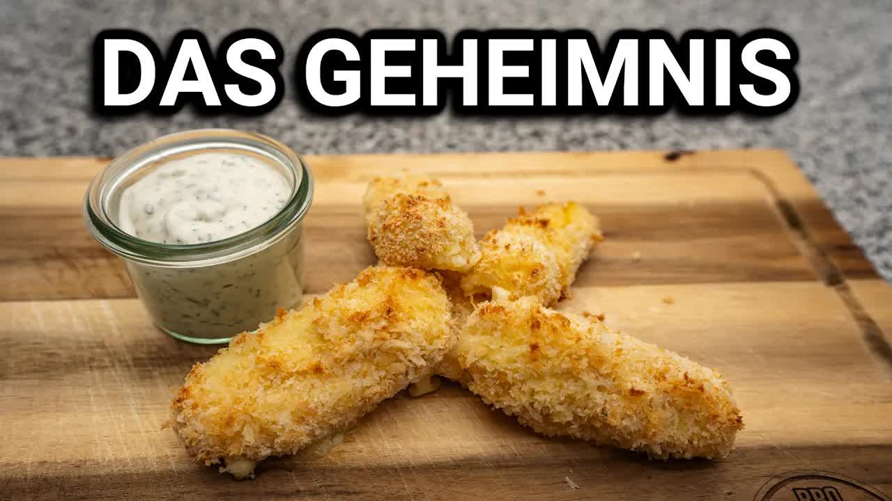 Knusprige Mozzarella Sticks aus dem Airfryer
