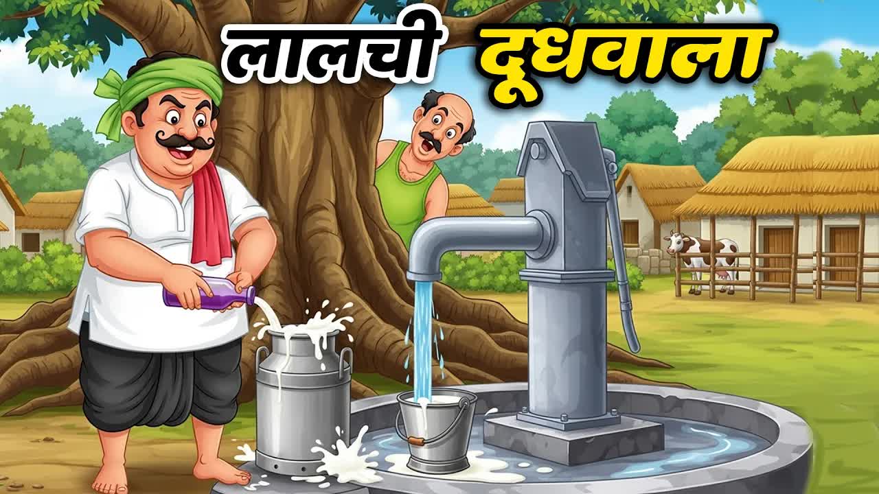 लालची दूधवाला की कहानी