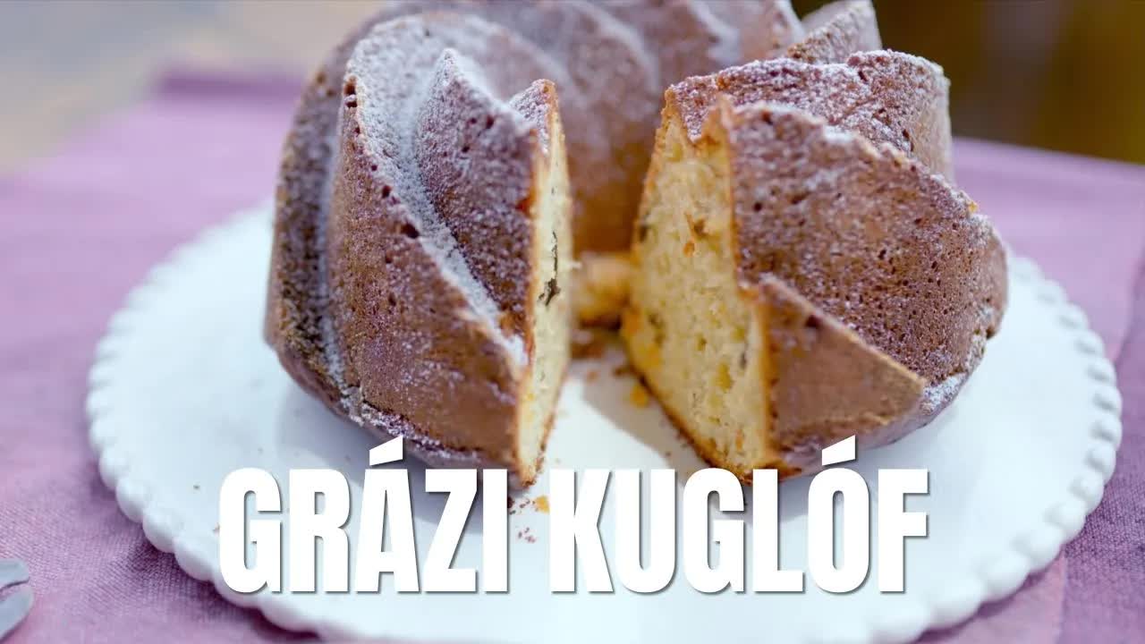 Grázi kuglóf recept Borbás Marcsi konyhájából