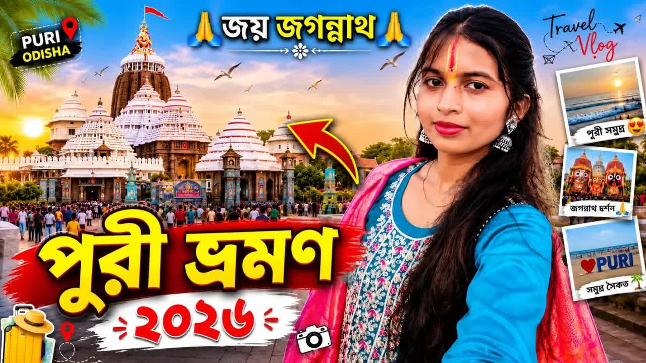 পুরী ভ্রমণ: জগন্নাথ মন্দির ও সমুদ্র স্নান
