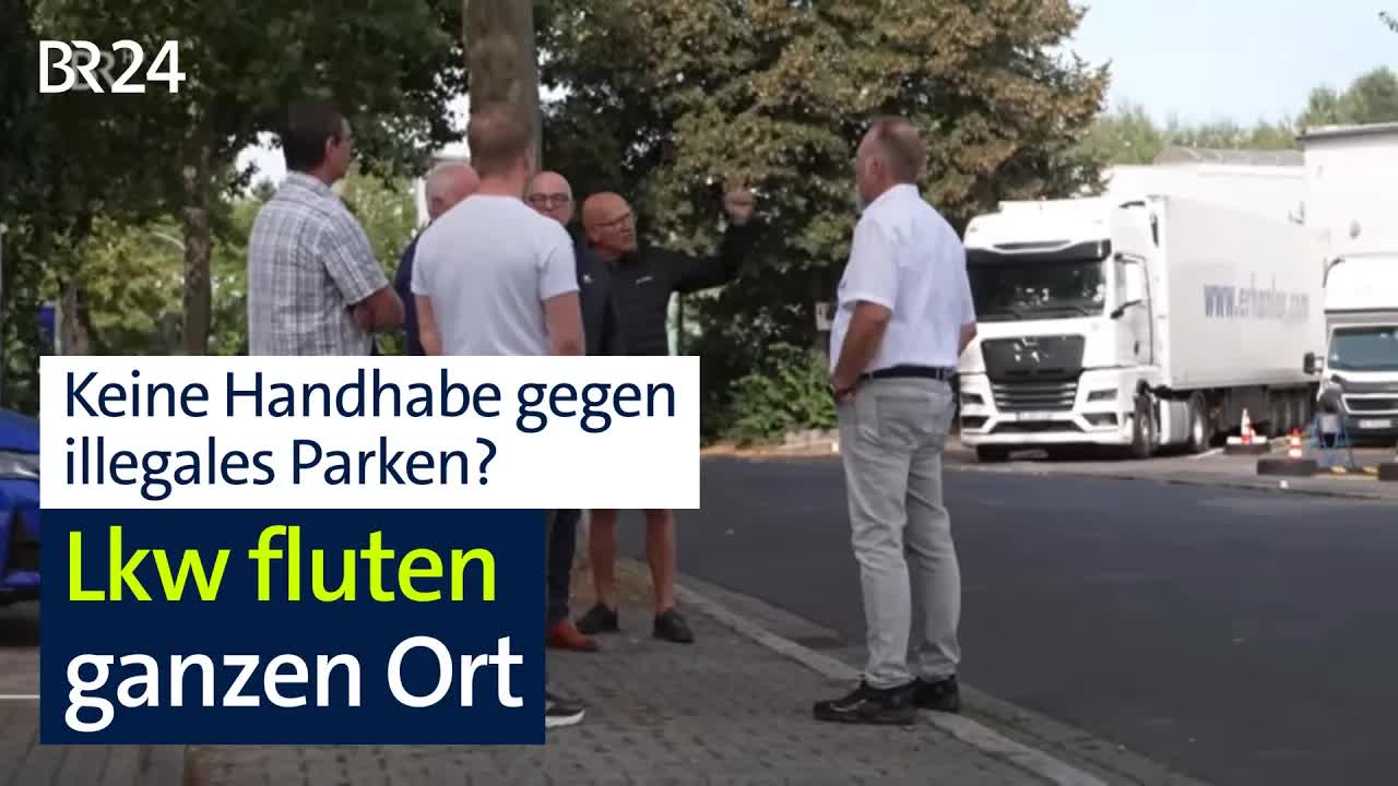 Lkw-Parkplatzmangel belastet Anwohner in Hösbach