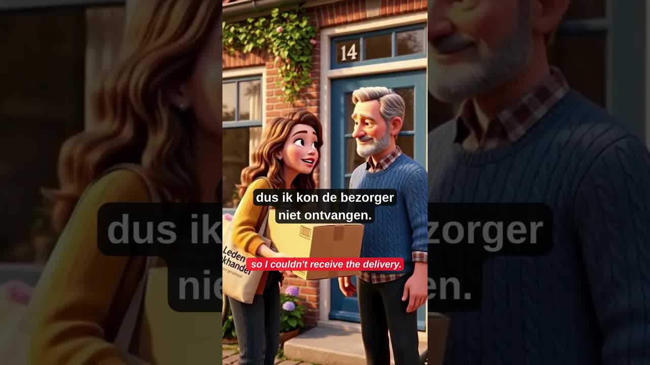 Een pakket bij de buren afgegeven