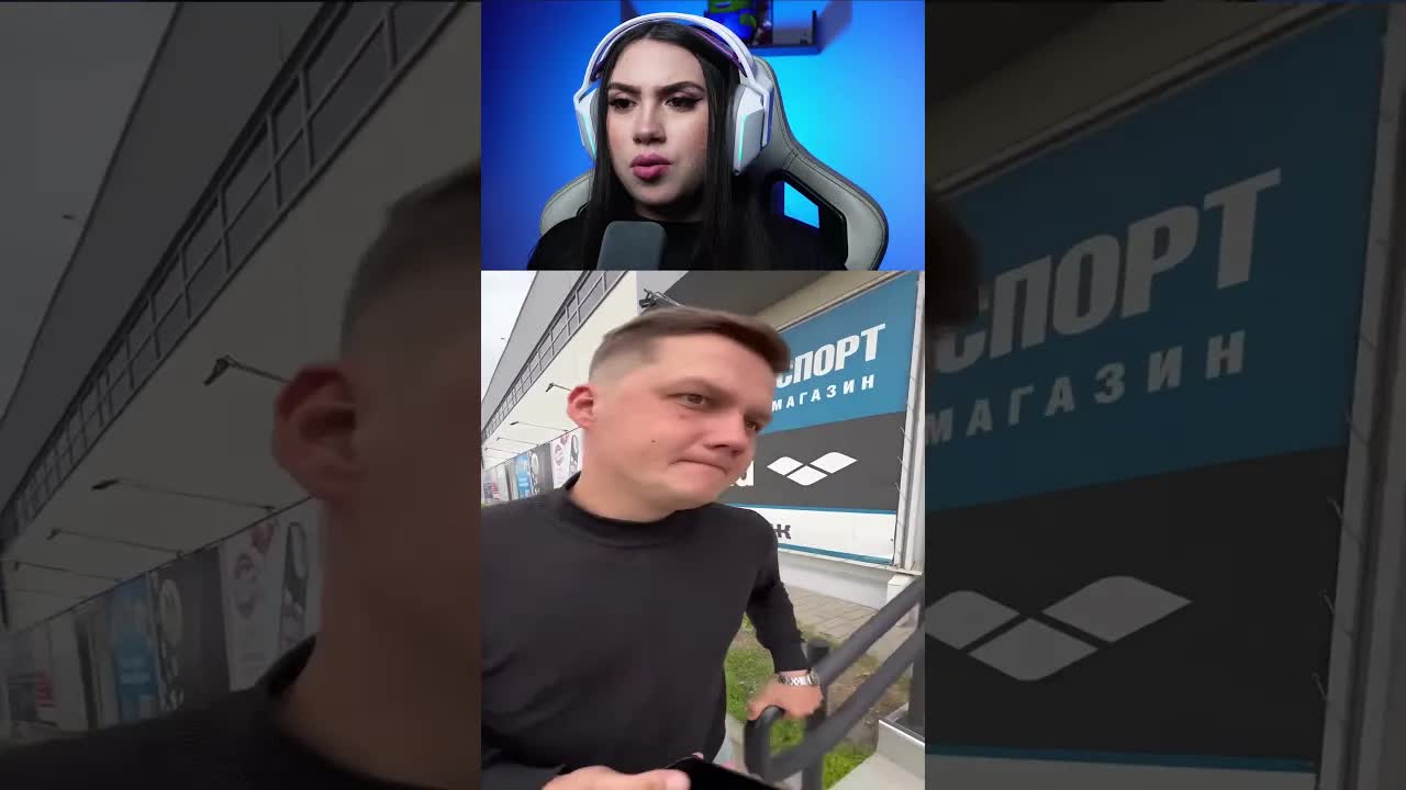 Um homem tenta comer sorvete e algo acontece