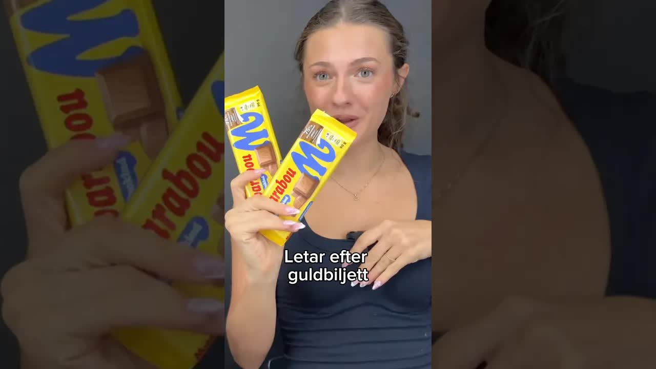 Vi öppnar Marabou choklad och hoppas på fabrikbesök