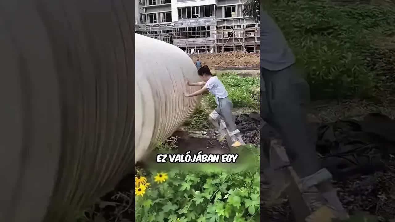 Egy lány talál egy óriás tartályt és egy elhagyatott házat