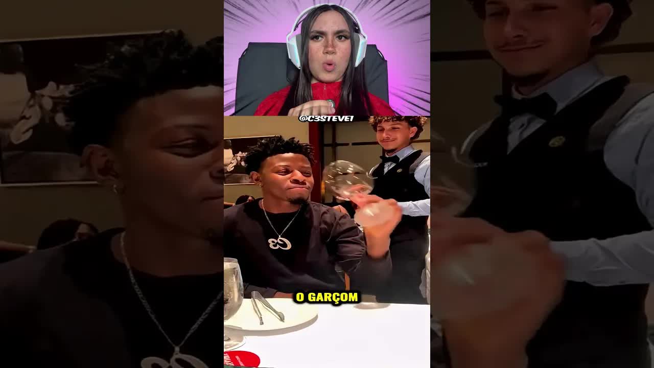 Garçom reage a cliente tentando impressionar namorada