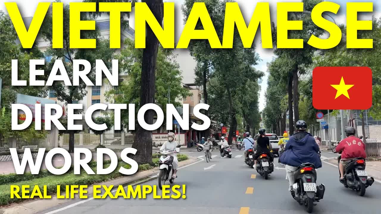 Học từ vựng chỉ đường khi đi xe máy ở Sài Gòn