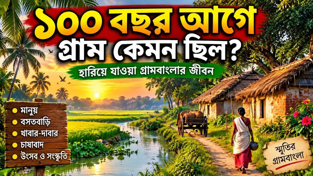 ১০০ বছর আগের গ্রামবাংলার স্মৃতিচারণ