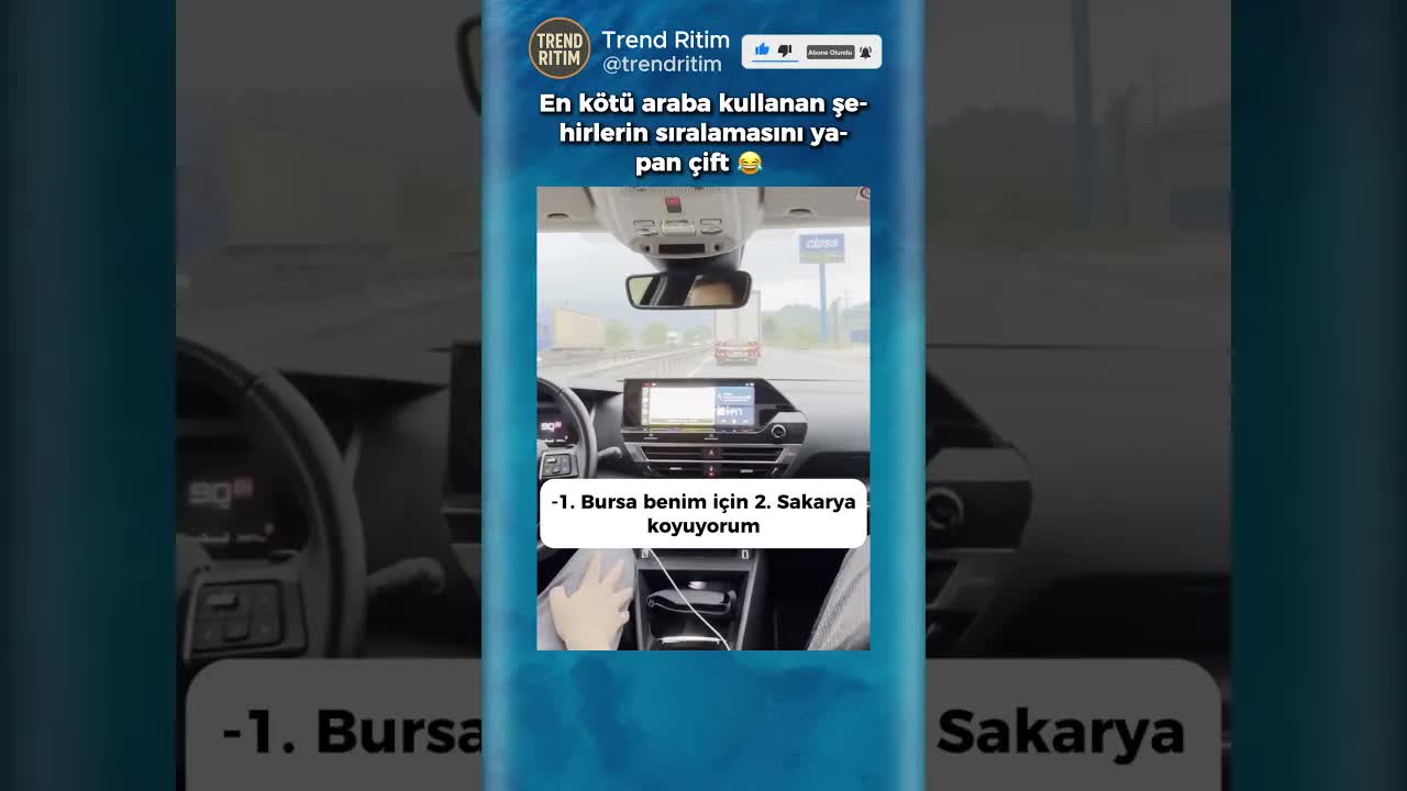 En Kötü Araba Kullanan Şehirleri Sıralayan Çift