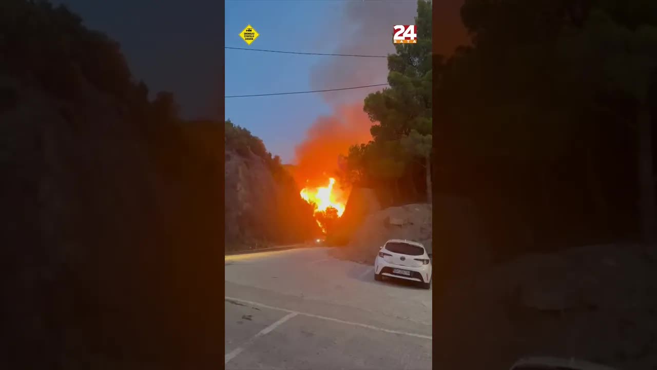 Požar kod Omiša: Zatvorena magistrala i pepeo posvuda