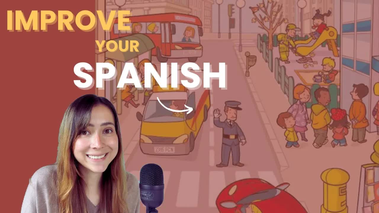 Descripción de imágenes con vocabulario básico en español