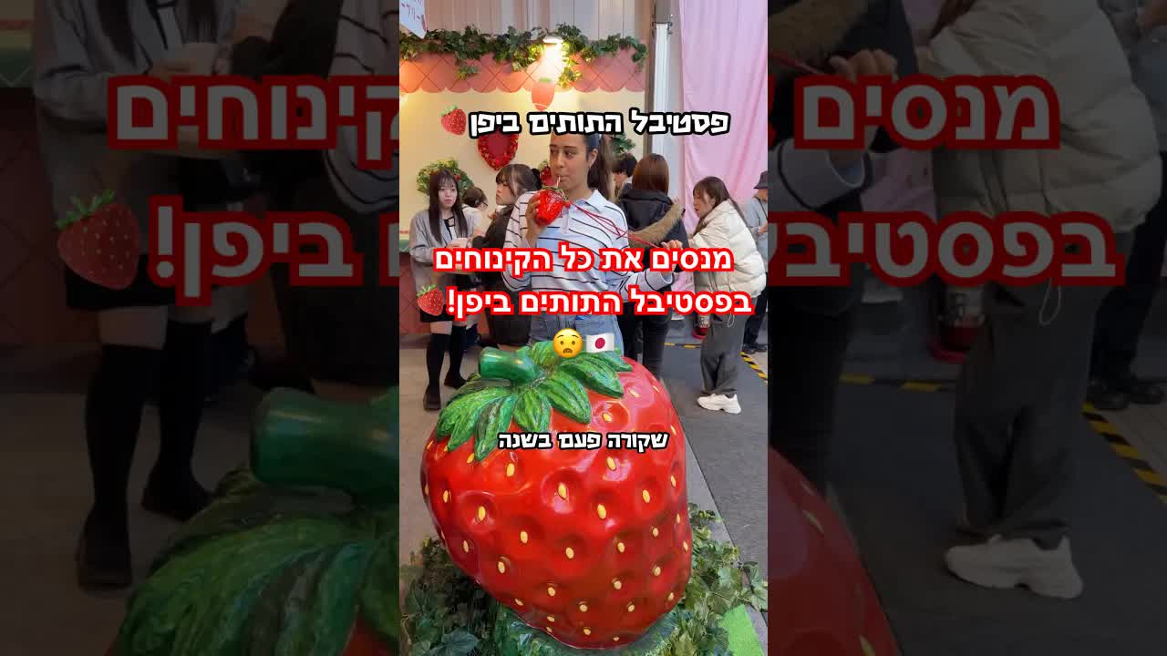 טועמים קינוחים ופיצה מוזרה בפסטיבל ביפן