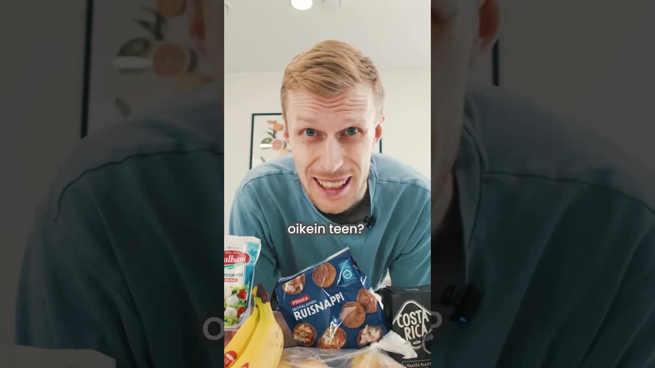 Ruuan valmistaminen tuntemattoman kuitin perusteella