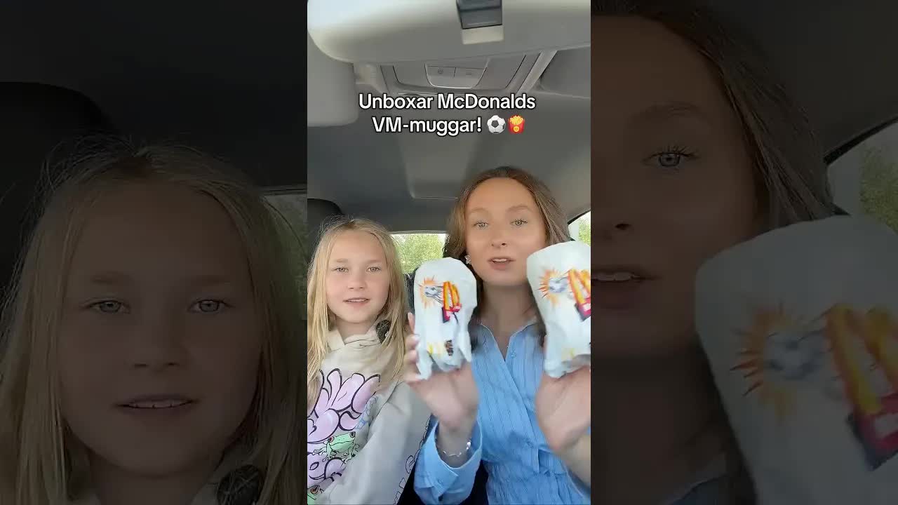 Unboxar McDonald's VM-muggar med Vera