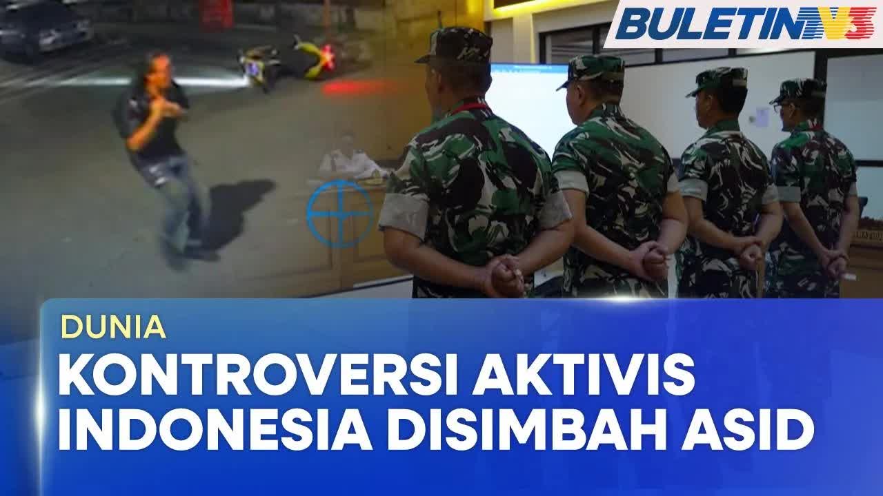 Tentera Indonesia dipenjara kerana serang aktivis dengan asid
