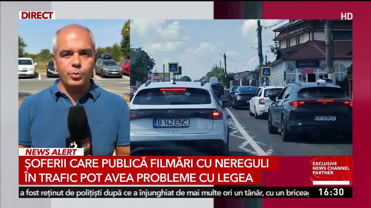 Șoferii care postează filmări pot avea probleme cu legea