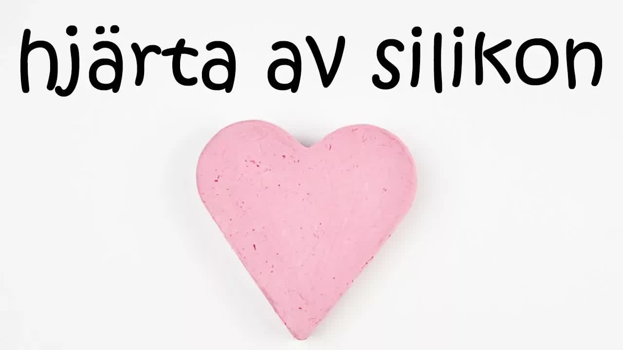 Gör ett mjukt silikonhjärta till Alla hjärtans dag