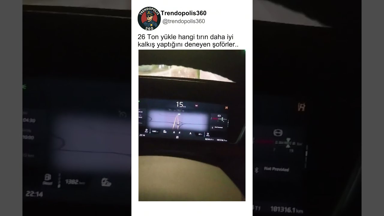 26 Ton Yük Altında Volvo Kamyon Şoförü