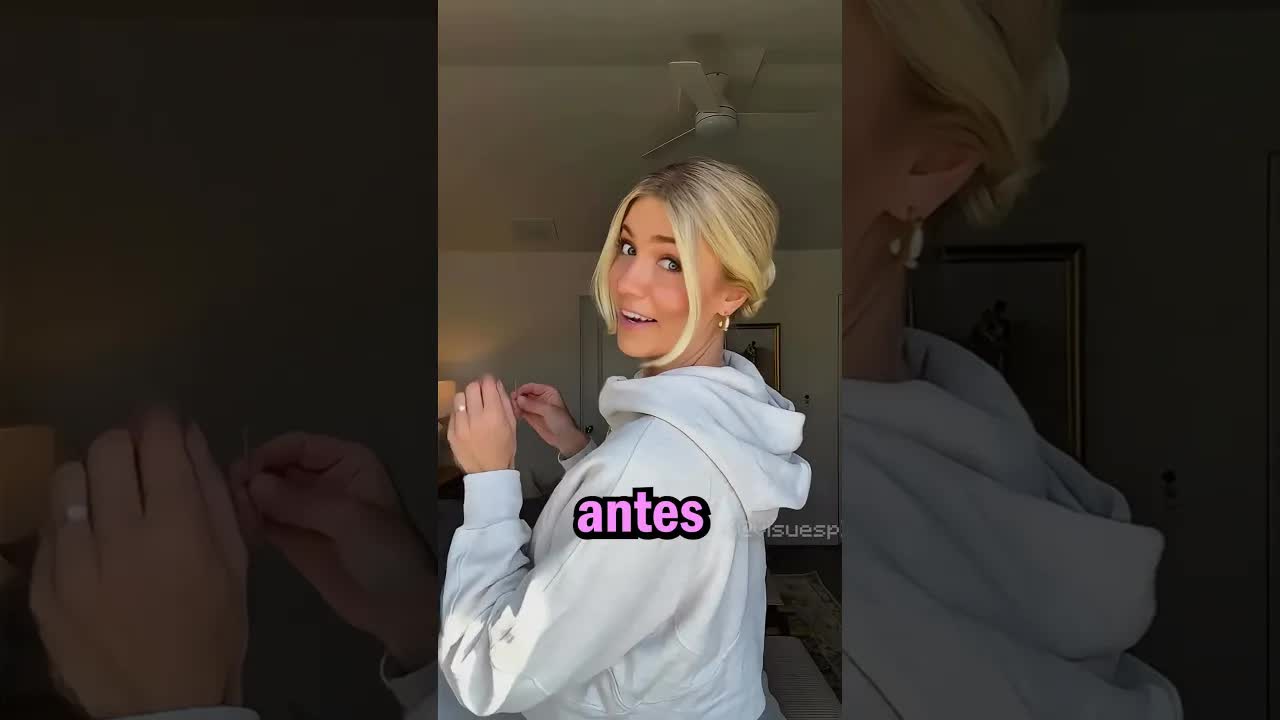 Resultado sorprendente de un peinado sencillo