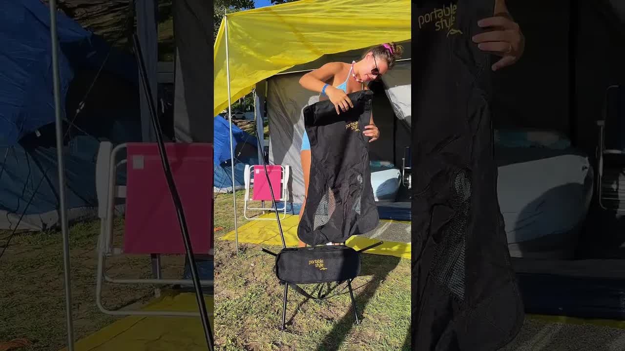 Cadeira portátil leve e compacta para camping