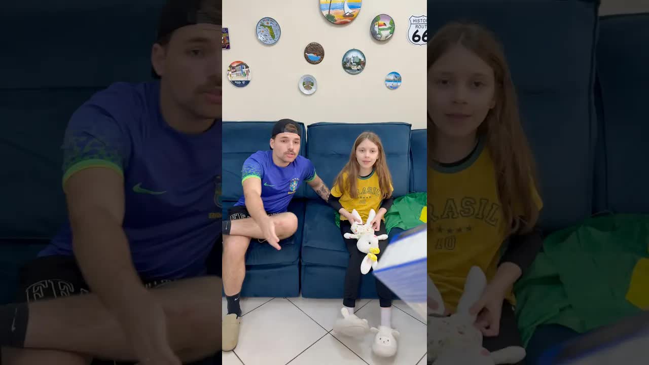 Surpresa para os irmãos com doces