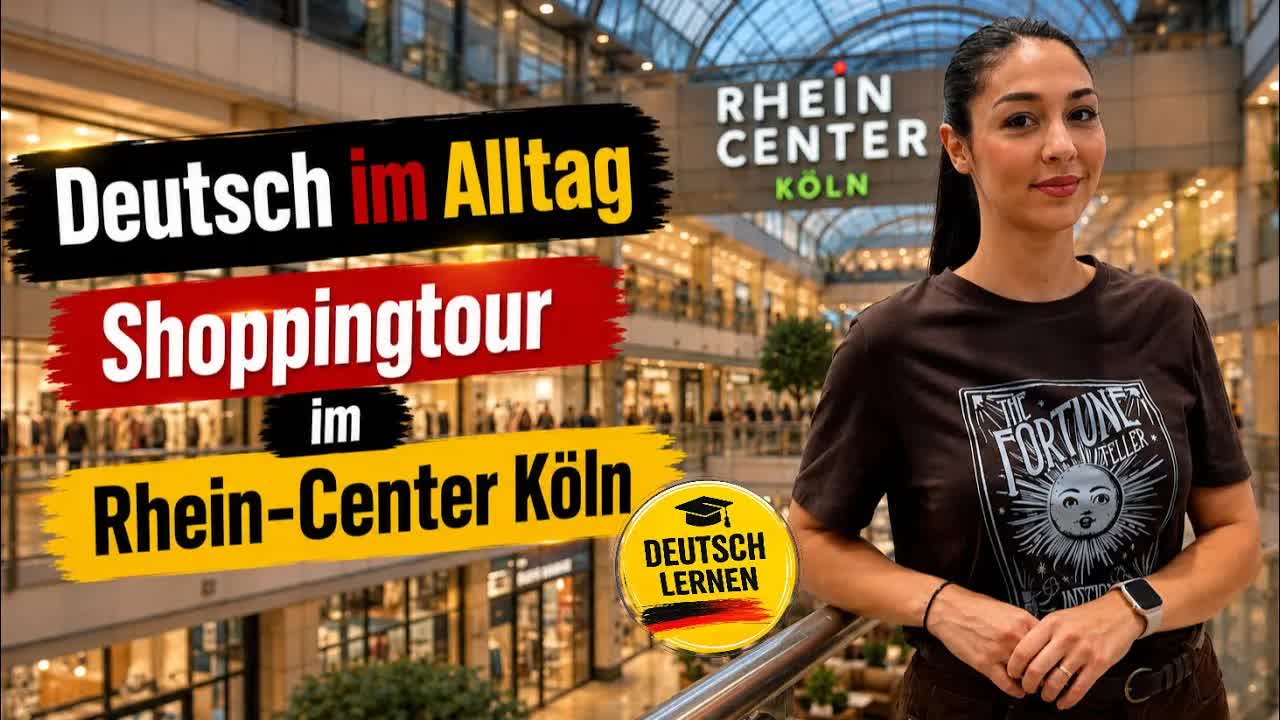 Shoppingtour im Rhein-Center Köln mit Deutschvokabeln