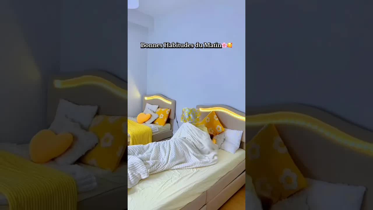 Routine matinale familiale musulmane