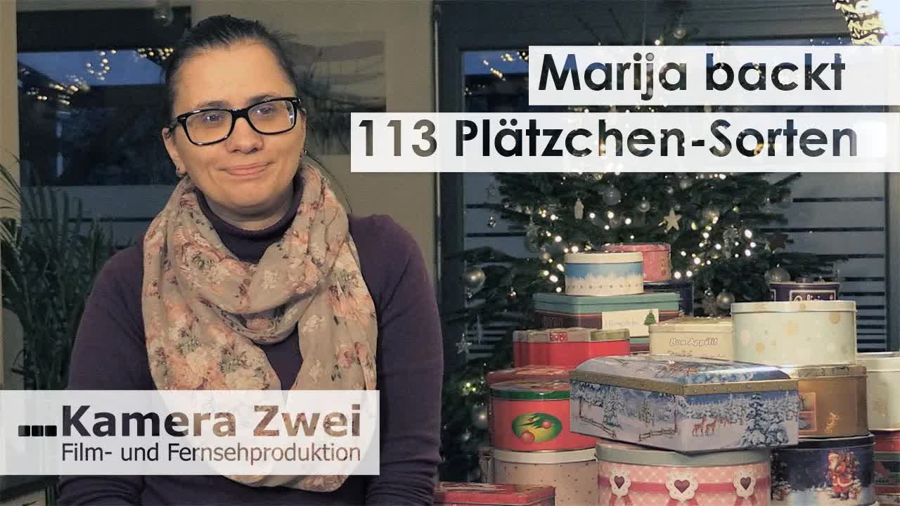 Maria backt 113 Plätzchensorten für Weihnachten