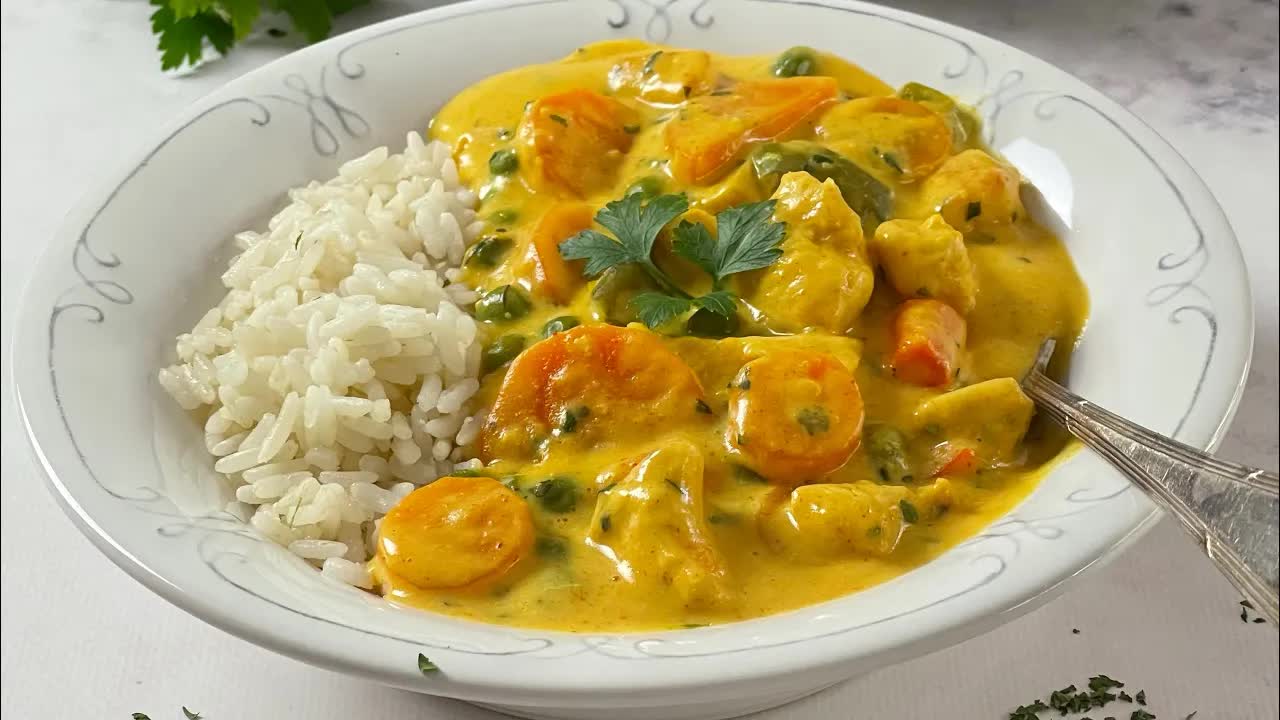 Frango cremoso com legumes em 30 minutos