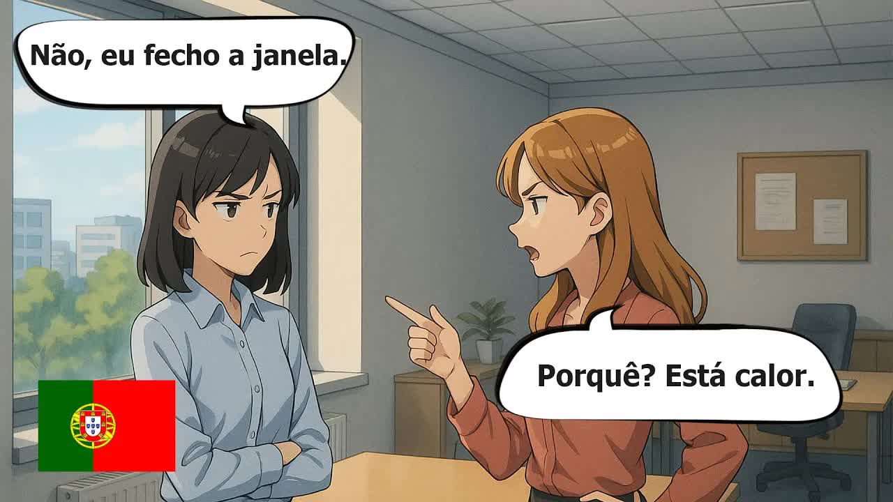 Diálogos simples do dia a dia no escritório