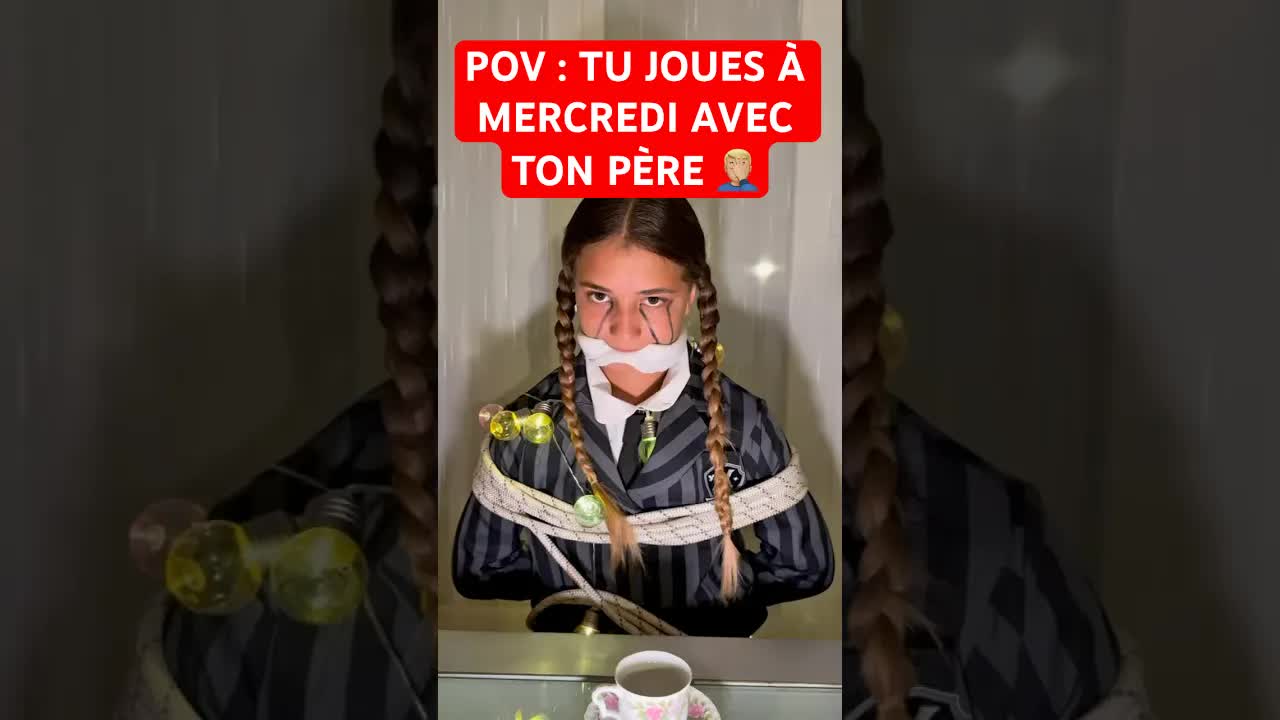 Quand tu joues à Mercredi avec ton père
