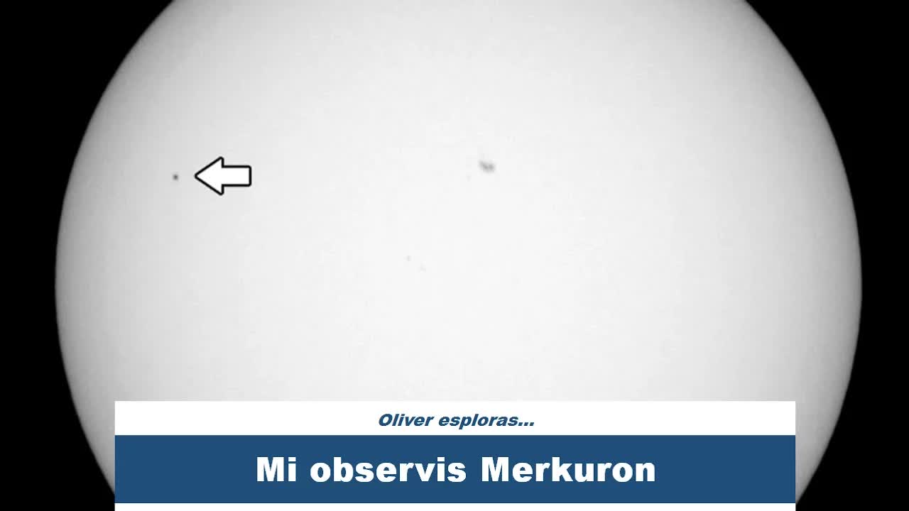 Kiel fotografis Merkuron pasantan antaŭ la suno