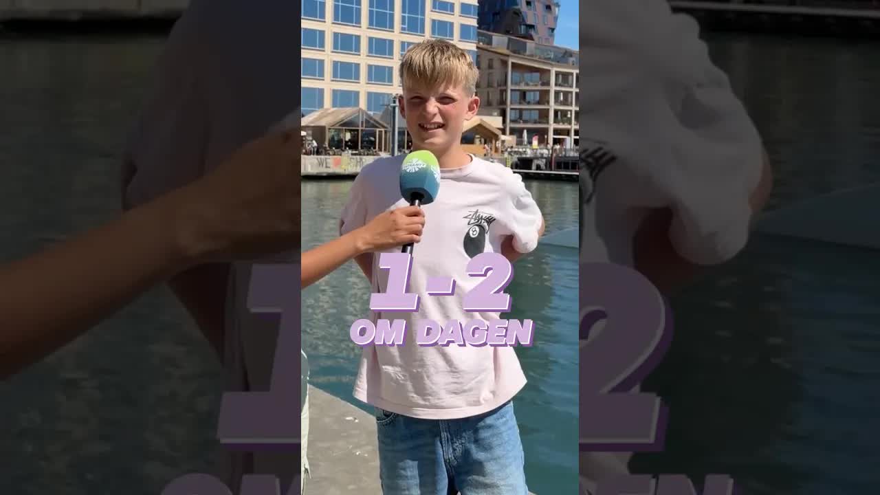 Hvor mange is spiser børn om dagen?