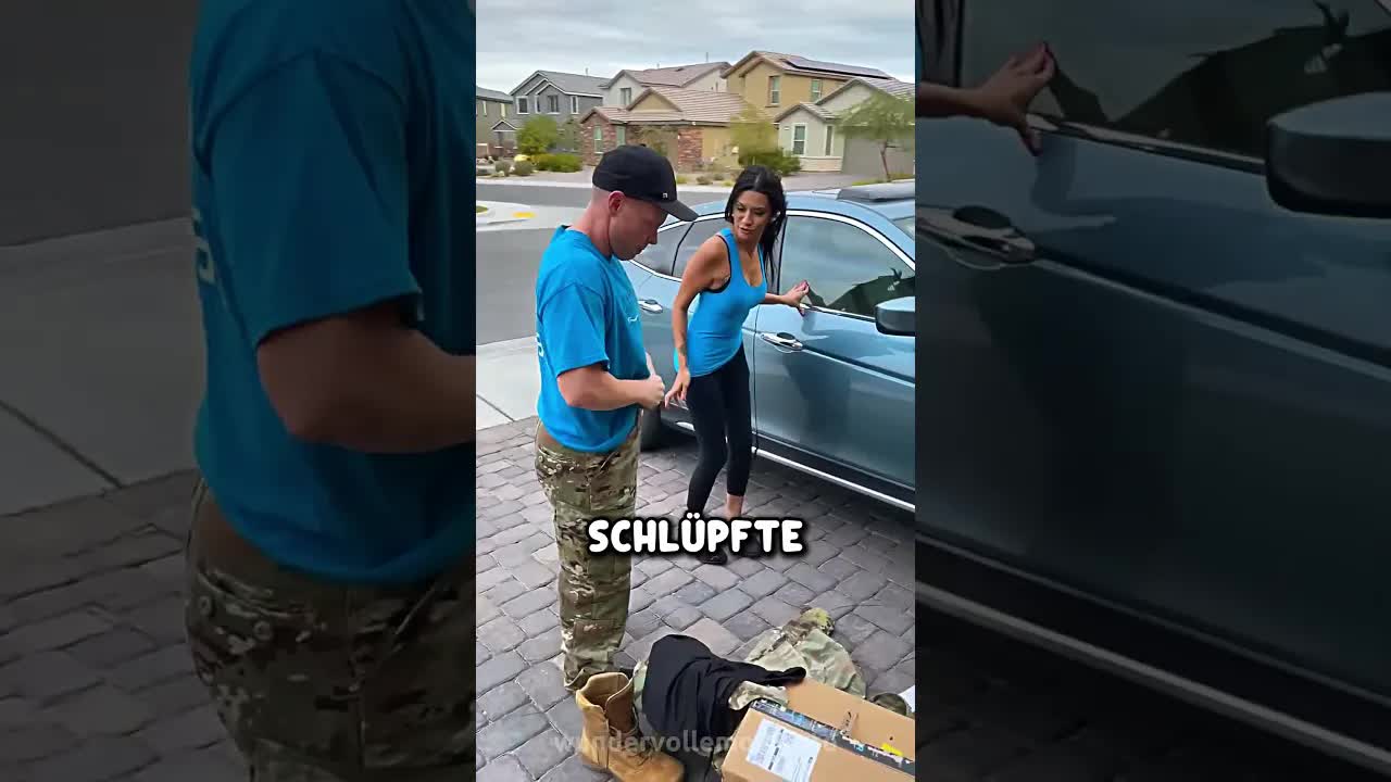 Soldat überrascht Familie als Amazon-Fahrer