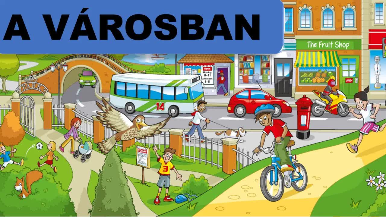 Városi élet: park, utcák és külváros
