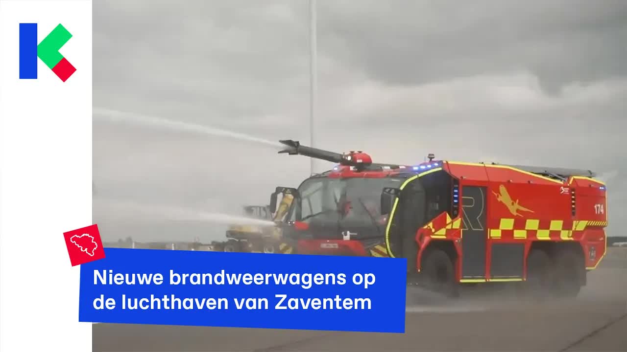 Nieuwe brandweerwagens op Brussels Airport