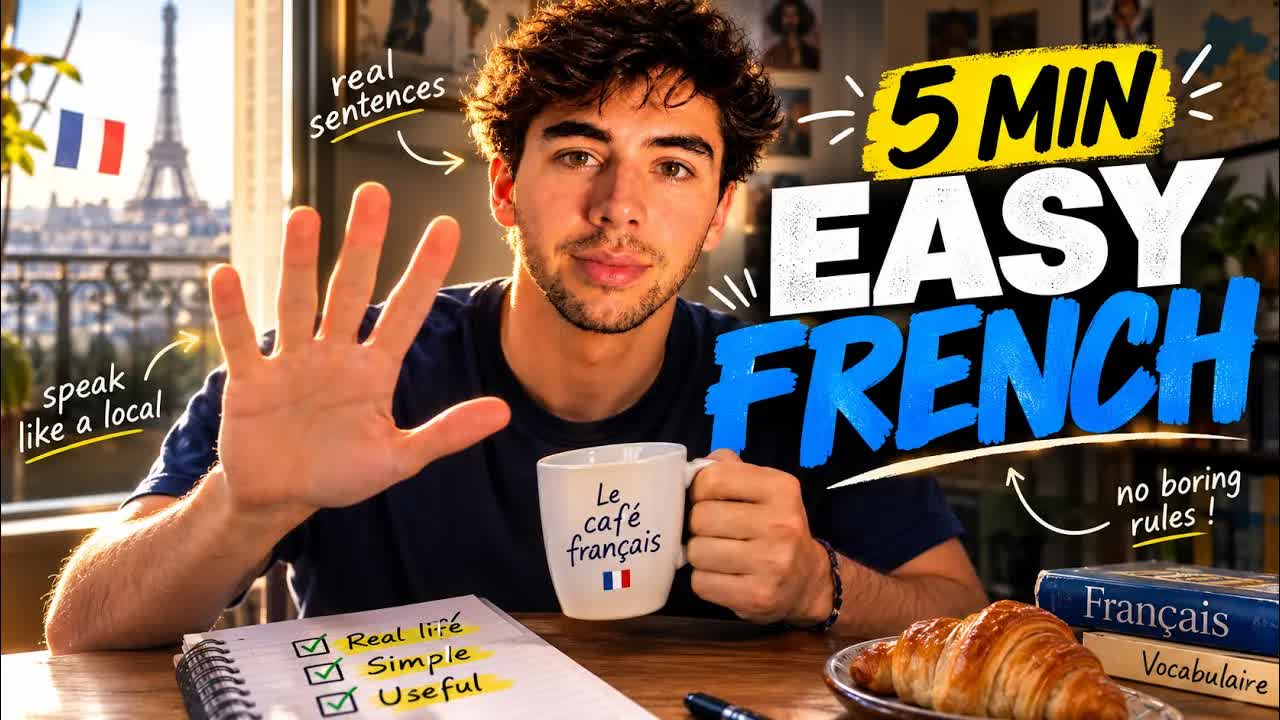Vocabulaire français quotidien en 5 minutes