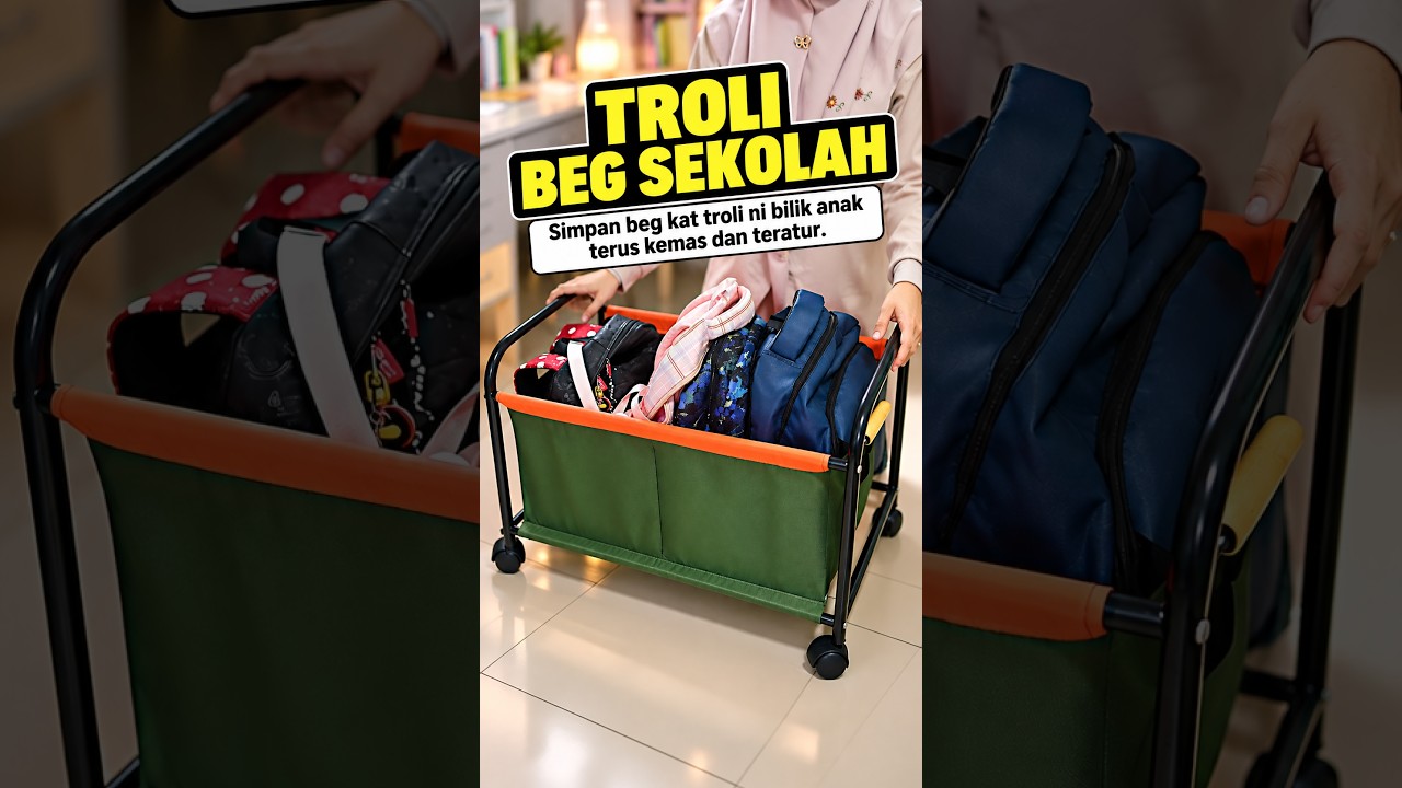 Troli Beg Sekolah Saiz Besar Paling Best