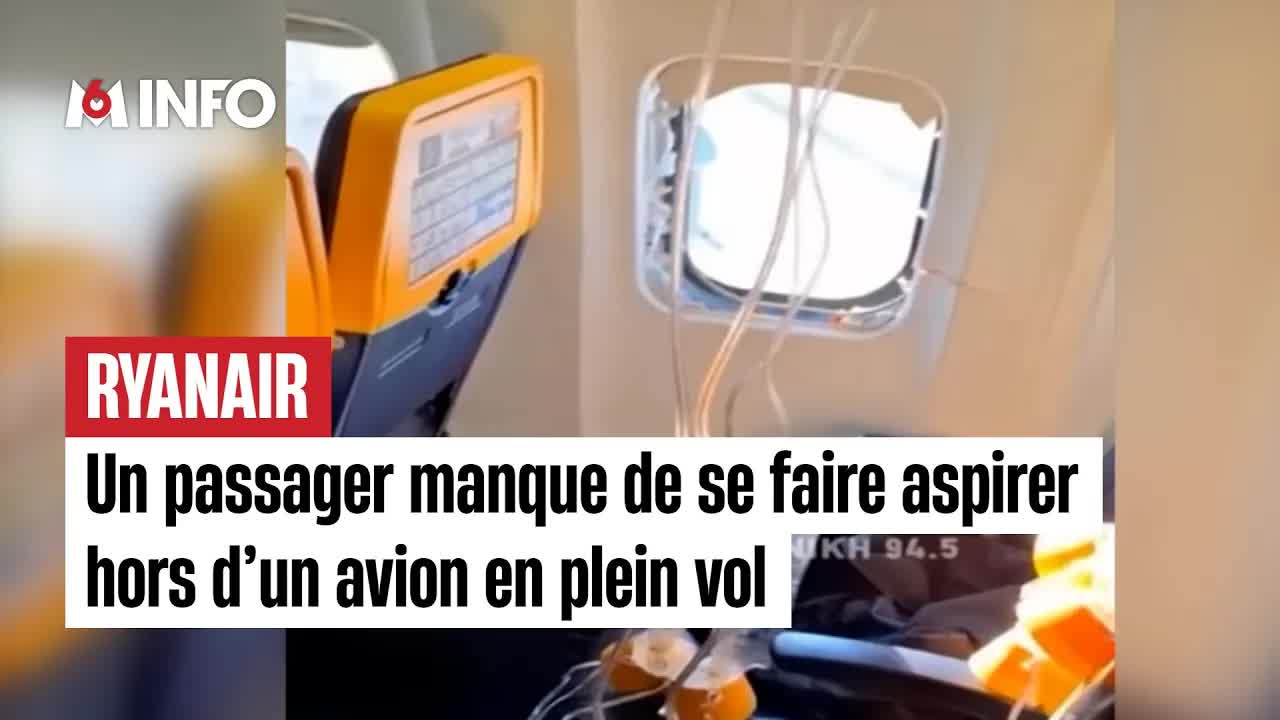 Un passager manque d'être aspiré par un hublot brisé