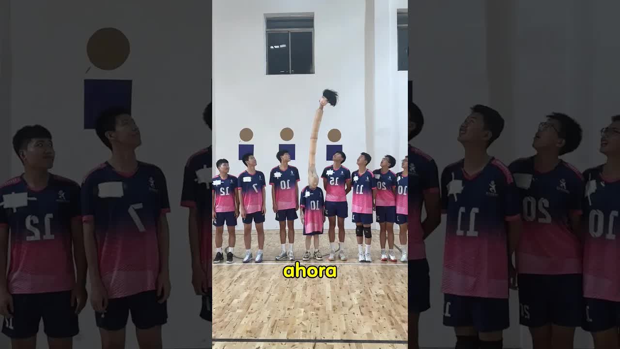 Un día jugando vóley con trucos de altura
