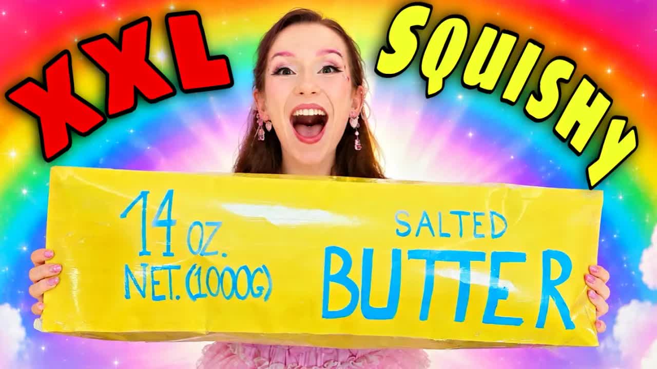 Zrobiliśmy gigantyczne masełko squishi!